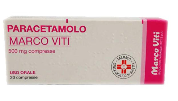 PARACETAMOLO MV "500 MG COMPRESSE"20 COMPRESSE"