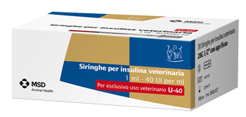 MSD-AH INSULIN SYRINGE FOR VETERINARY USE 30 SYRINGES 40 IU/ML