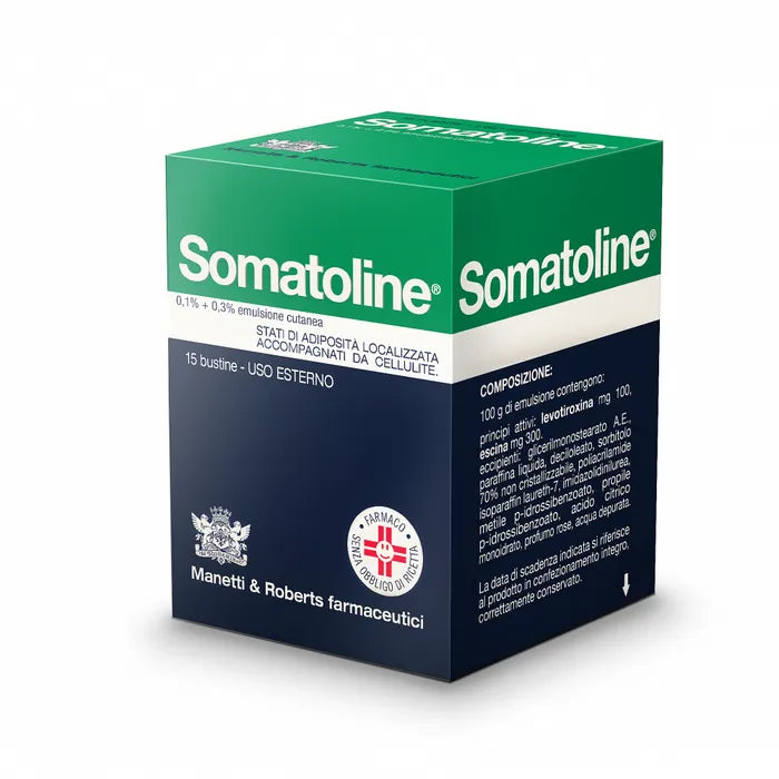 SOMATOLINE "0.1% + 0.3% SKIN EMULSION" 15 SACHETS"