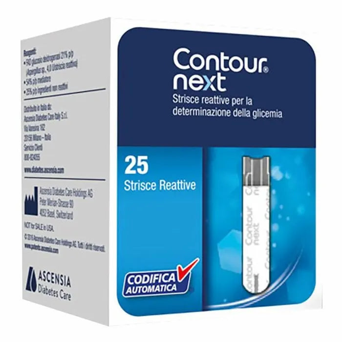 CONTOUR NEXT BLOOD GLUCOSE TEST STRIPS (25 PCS)