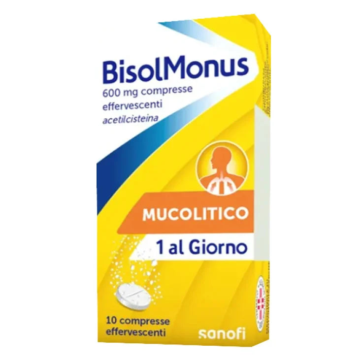 BISOLMONUS 600 MG EFFERVESCENT TABLETS 10 TABLETS IN AL/PAP BLISTER