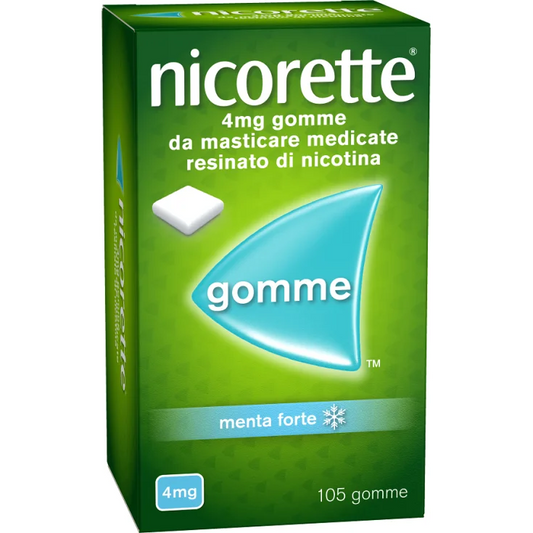 NICORETTE*105 gomme mast 4 mg menta forte