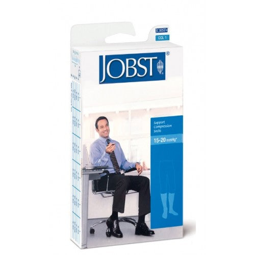COMPRESSION SOCK JOBST FOR MEN 15-20MMHG BLACK KNEE 4