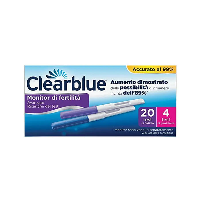 CLEARBLUE ADVANCED FERTILITY MONITOR STICK 20 PIECES + 4 PREGNANCY TESTS