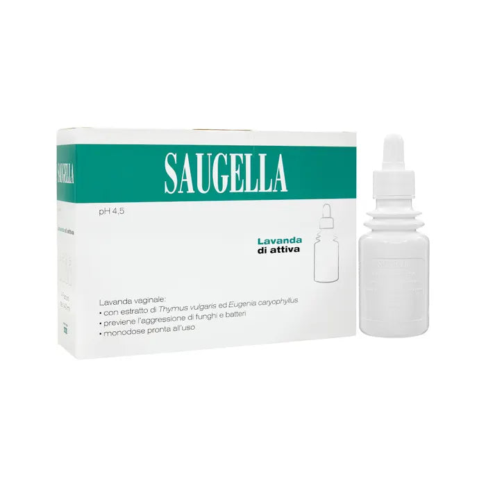 SAUGELLA ACTIVE VAGINAL WASH 140 ML 4 PIECES