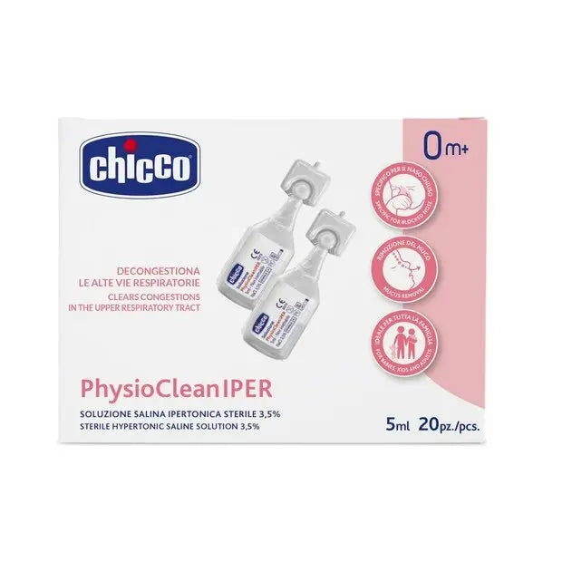 SOLUZIONE SALINA IPERTONICA PHYSIOCLEAN IPER 20 PEZZI DA 5 ML