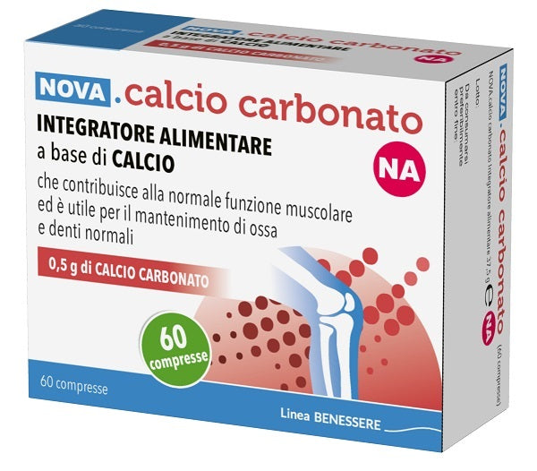 NOVA CALCIUM CARBONATE NA 0.5G 60 TABLETS