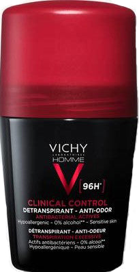 VICHY HOMME DEODORANT CLINICAL CONTROL 96H ROLL 50 ML