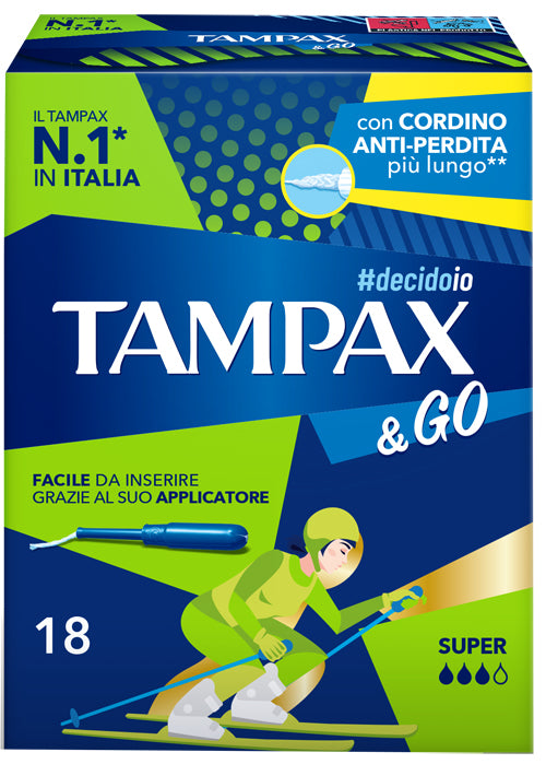 Tampax &go super 18 pieces