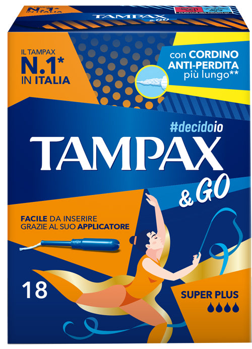 Tampax &go super plus 18 pieces