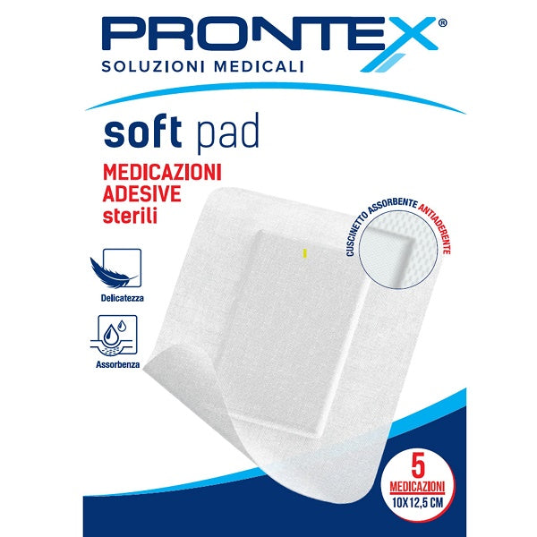 Sterile adhesive dressing Prontex soft pad 10x12.5 cm 5 pieces