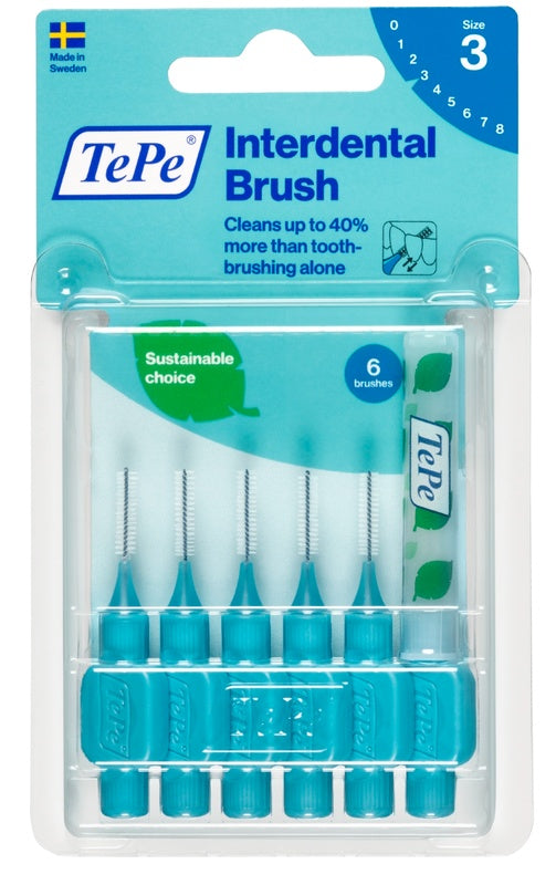 TEPE INTERDENTAL BRUSH BLUE 0.60MM 6 PIECES