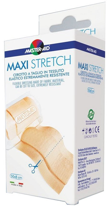MASTER-AID STRETCH CUT PATCH IN RESISTANT ELASTIC FABRIC 50 X 8 CM