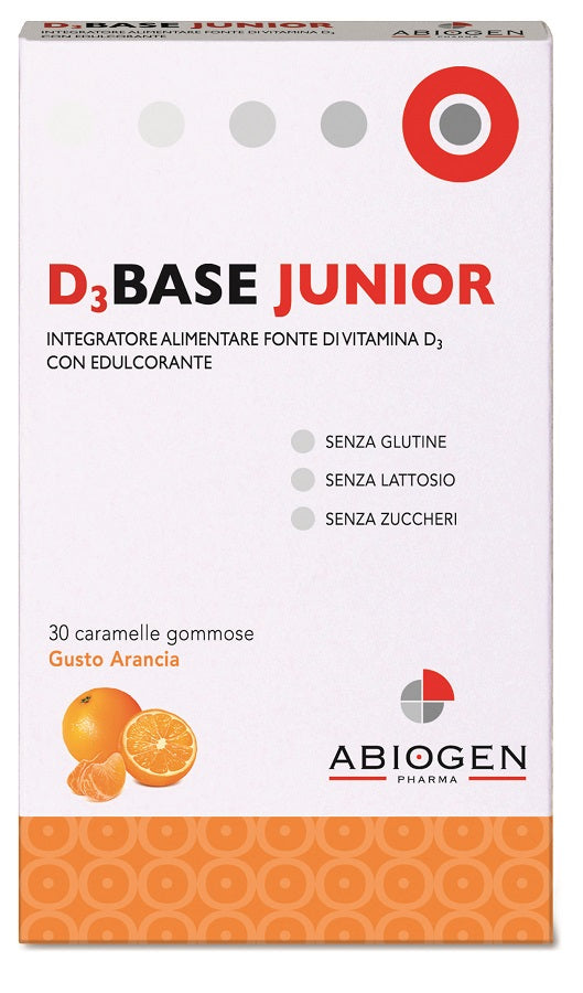 D3BASE JUNIOR 30 ORANGE GUMMY CANDIES