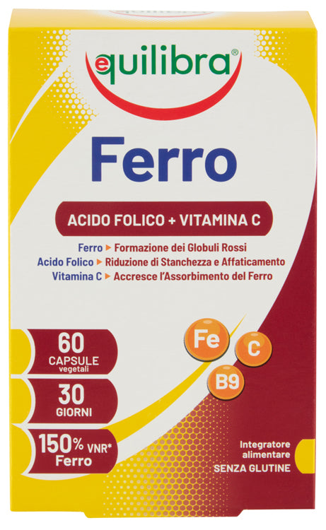 FERRO CON ACIDO FOLICO + VITAMINA C 60 CAPSULE