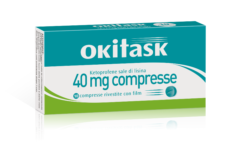 OKITASK 40 MG COMPRESSA RIVESTITA CON FILM 10 COMPRESSE IN BLISTER AL/AL