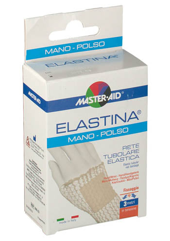 MASTER-AID ELASTIN HYPOALLERGENIC ELASTIC TUBULAR NET FOR HAND/WRIST 3 MT IN TENSION, CALIBER 3 CM