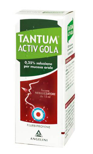 TANTUM VERDE GOLA "250 MG/100 ML SPRAY FOR ORAL MUCOSA" SOLUTION 15 ML
