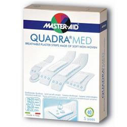 MASTER-AID QUADRA DERMOACTIVE PATCH ASSORTED SIZES 40 PIECES