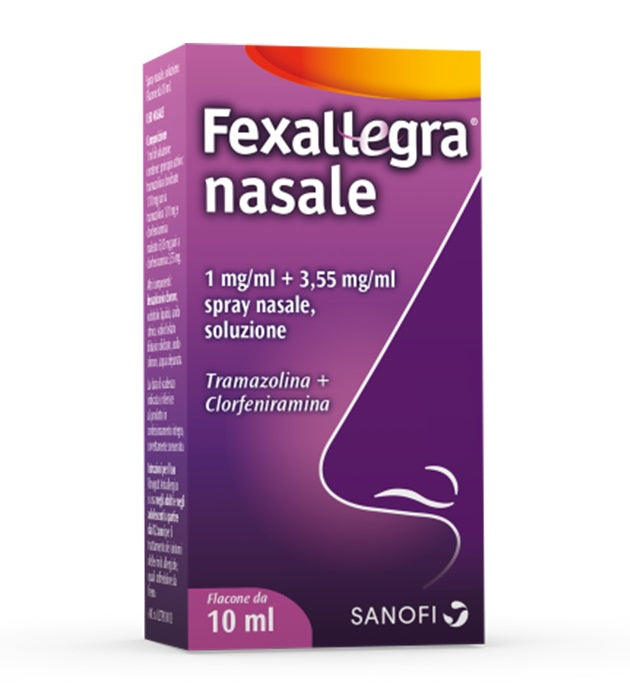 FEXALLEGRA NASAL 1 MG/ML + 3.55 MG/ML NASAL SPRAY, SOLUTION 1 BOTTLE OF 10 ML