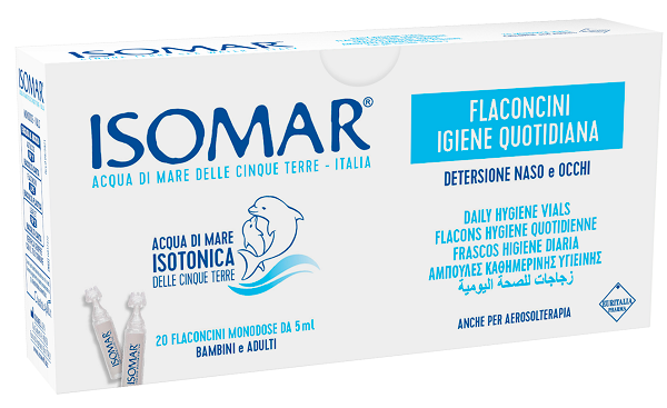 ISOMAR ISOTONIC SEA WATER SOLUTION DAILY HYGIENE 20 SINGLE-DOSE VIALS 5 ML
