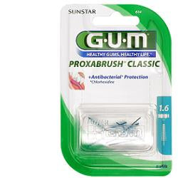 GUM PROXABRUSH CLASSIC 614 INTERDENTAL BRUSH 8 PIECES