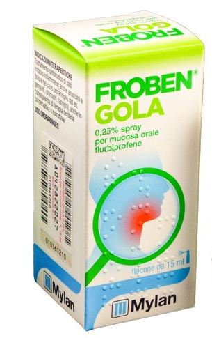 FROBEN GOLA "0.25% SPRAY FOR ORAL MUCOSA" 15 ML BOTTLE"