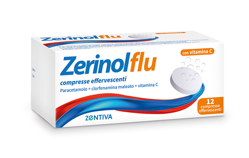 ZERINOLFLU COMPRESSE EFFERVESCENTI 12 COMPRESSE