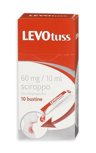 LEVOTUSS 60 MG/10 ML SYRUP IN SACHET 10 PET/PE/ALUMINIUM/PE SACHETS OF 10 ML