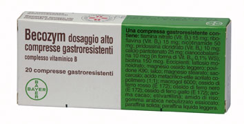 BECOZYM GASTRO-RESISTANT TABLETS 20 TABLETS