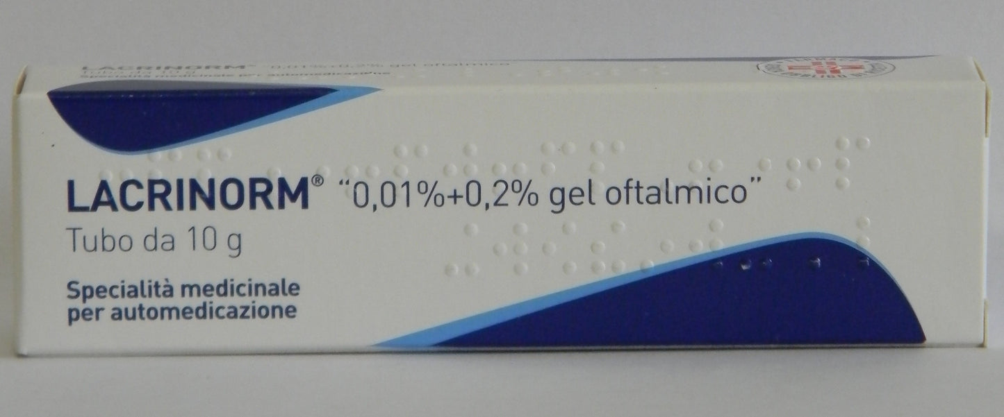 LACRINORM "0,01% + 0,2% GEL OFTALMICO"TUBO 10 G"
