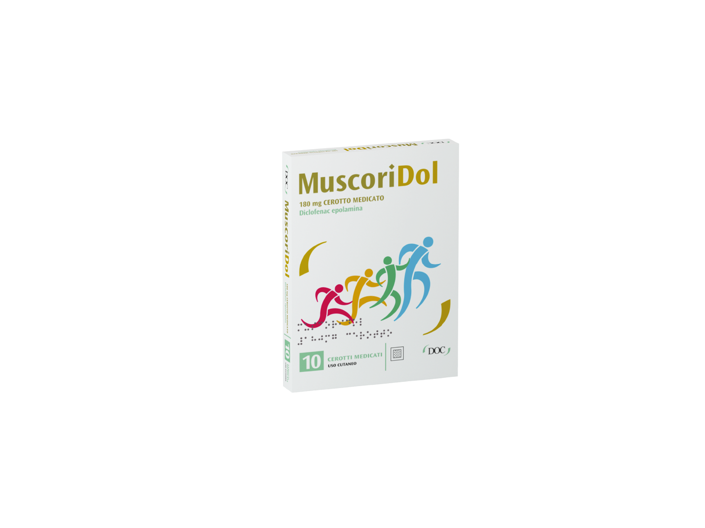 MUSCORIDOL 180 MG MEDICATED PATCH 10 PATCHES IN PAP/PE/AL/EMAA SACHET