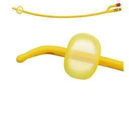 CATETERE FOLEY A MEDIA PERMANENZA RUSCH GOLD PLUS A 2 VIE IN SILKOLATEX LATTICE-SILICONE PER ADULTO CH16 LUNGHEZZA 40 CM PUNTA TIEMANN A 1 FORI PALLONCINO 5-15 ML 1 PEZZO