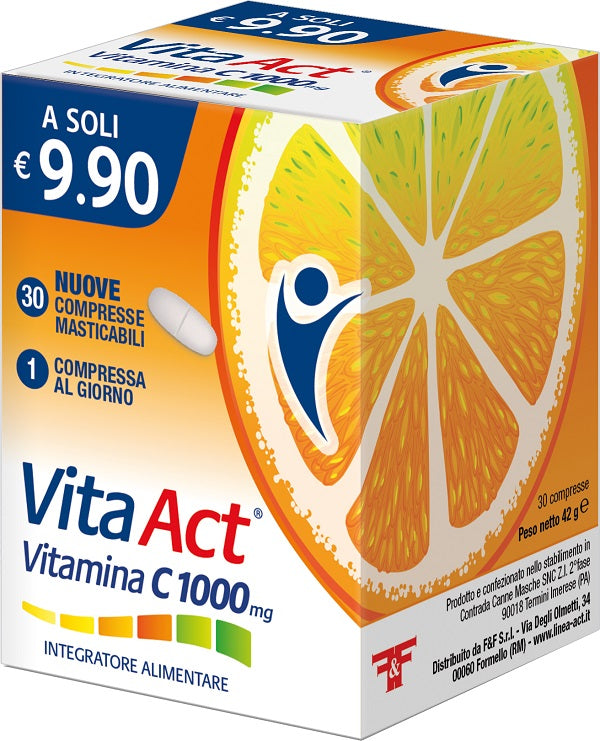 VITA ACT VITAMINA C 1000MG 30 COMPRESSE MASTICABILI