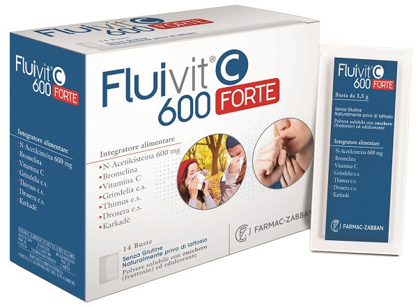 FLUIVIT C 600 FORTE 14 SACHETS