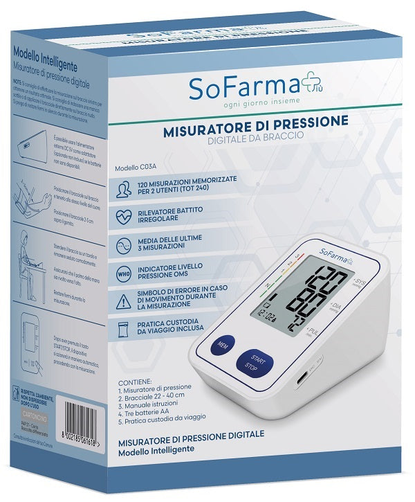 SOFARMAPIU' DIGITAL UPPER ARM SPHYGMOMANOMETER