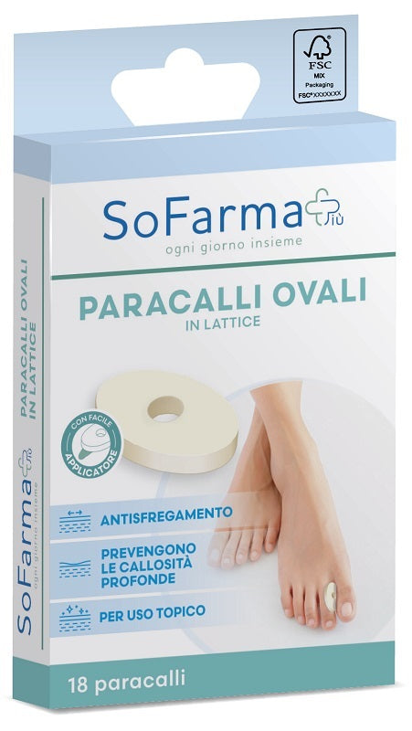 SOFARMAPIU' OVAL CALL PLASTER 2.8 X 1.8 CM 18 PIECES ZI