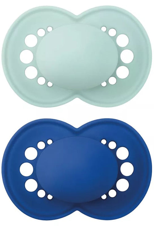 MAM ORIGINAL NIGHT PACIFIER 16+ SILICONE BOYS 2 PIECES