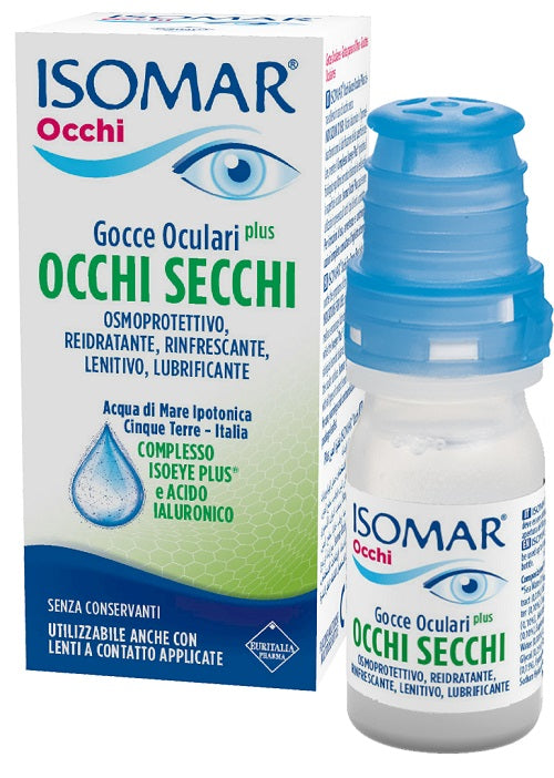 ISOMAR DRY EYES PLUS EYE DROPS HYALURONIC ACID 0.20% 10 ML