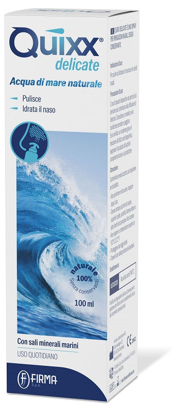 QUIXX DELICATE ISOTONIC SEA WATER NASAL IRRIGATION SPRAY SOLUTION 100 ML