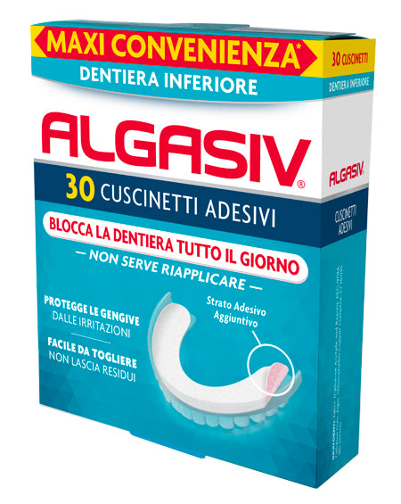 ALGASIV ADHESIVE FOR LOWER DENTURES 30 PIECES