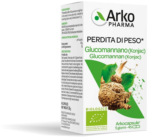 ARKO ORGANIC GLUCOMANNAN CAPSULES 45 CAPSULES