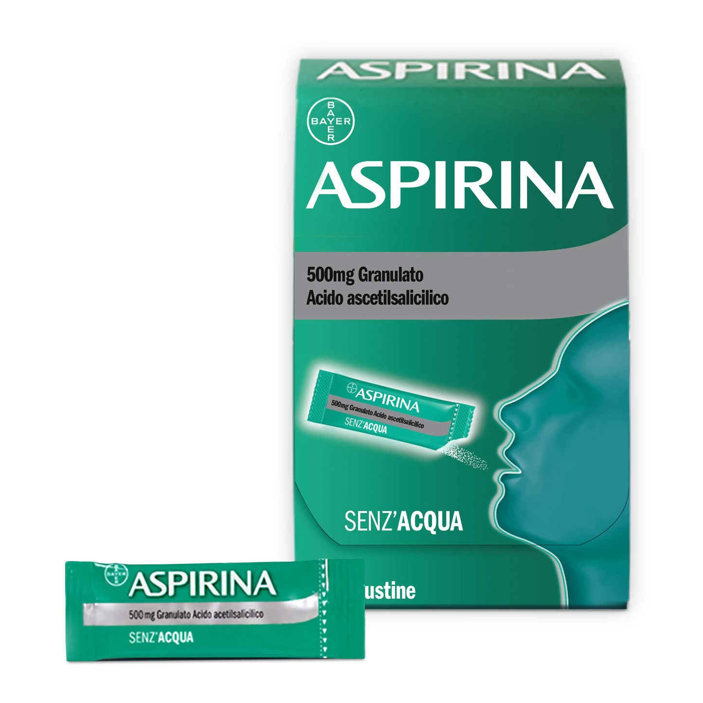 ASPIRINA "500 MG GRANULATO"10 BUSTINE"