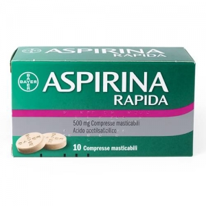 ASPIRIN RAPID RAPID 500 MG CHEWABLE TABLETS 10 TABLETS