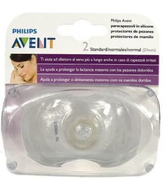 AVENT 2-Piece Medium Butterfly Nipple Shields with Carrying Case