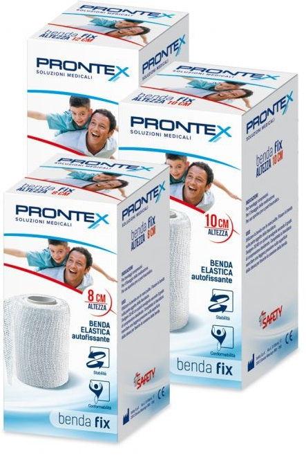 BENDA ELASTICA PRONTEX FIX AUTOFISSANTE 12 CM DI ALTEZZA PER4 METRI IN ESTENSIONE 1 PEZZO