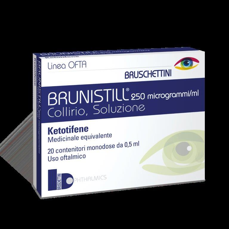 BRUNISTILL "0.025% EYE DROPS, SOLUTION" 20 SINGLE-DOSE CONTAINERS"