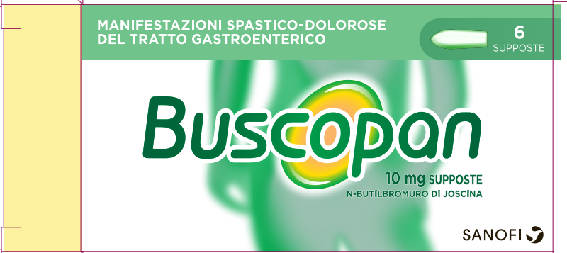 BUSCOPAN "10 MG SUPPOSTE"6 SUPPOSTE"