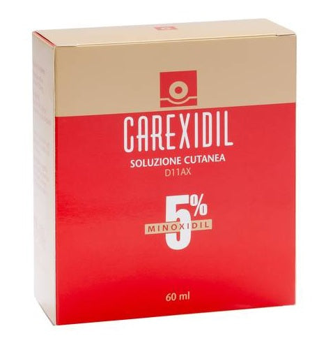 CAREXIDIL "5% SKIN SOLUTION" 60 ML HDPE BOTTLE"