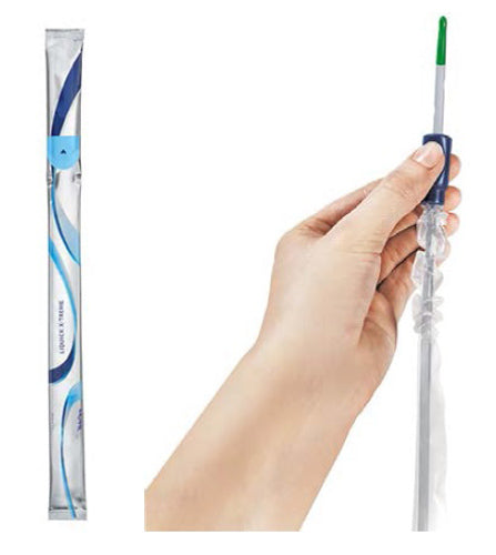 CATETERE VESCICALE AUTOLUBRIFICANTE LIQUICK X-TREME RIVESTIMENTO IDROFILO DIAMETRO CH12 LUNGHEZZA 43 CM PUNTA ERGOTHAN 2 FORI SFALSATI 30 PEZZI